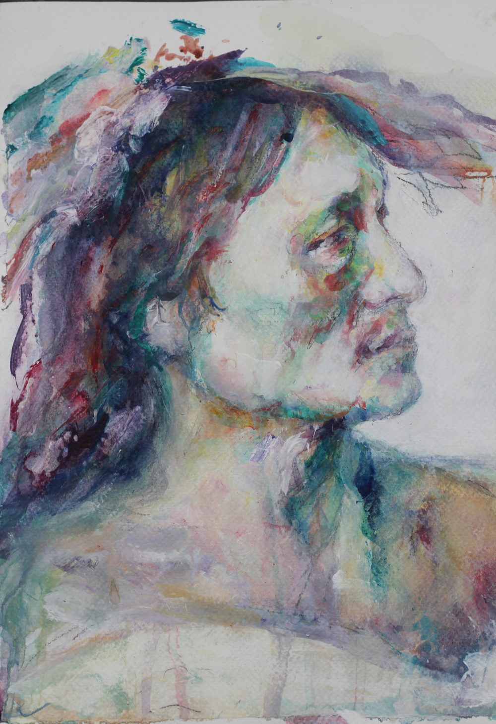 Gouache på akvarellpapper, 30x20 cm, SÅLD